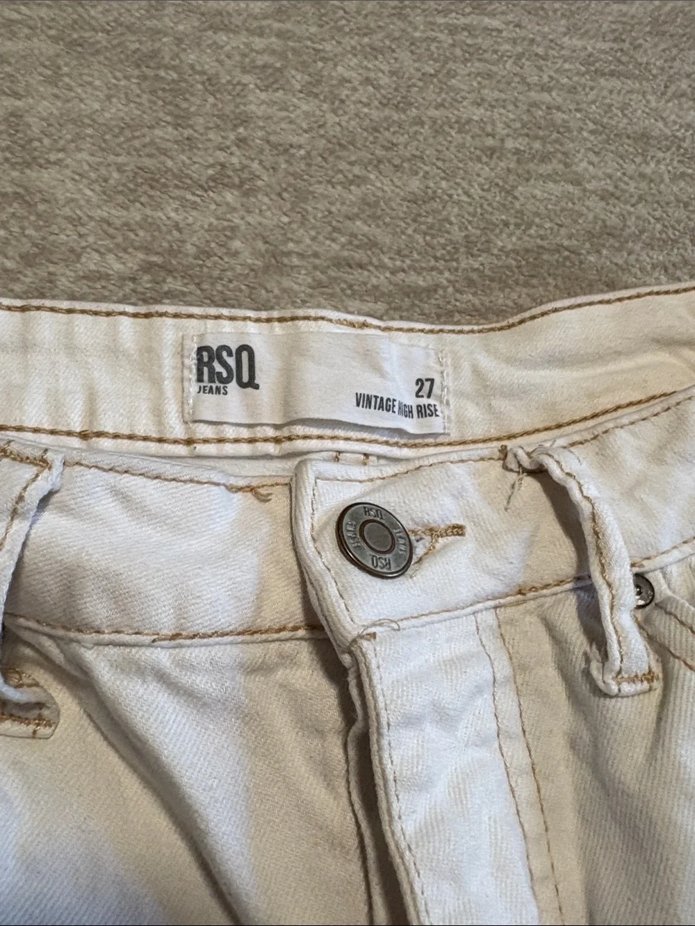 RSQ White Denim Cutoff Shorts